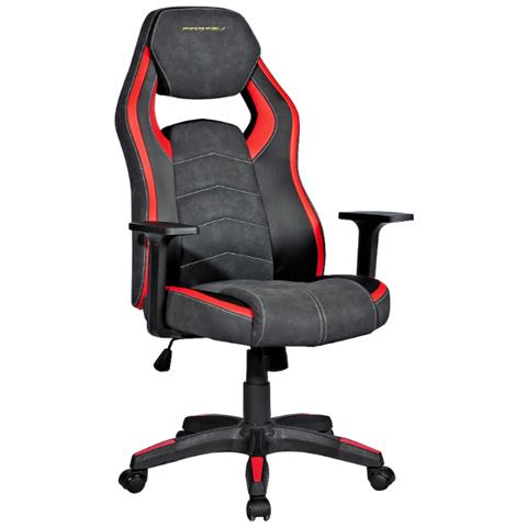 Sedia Da Gaming Ufficio Poltrona Scrivania Regolabile Rossa /nera - Foto 2