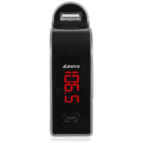 Dam  Kit 4 In 1 Con Vivavoce Bluetooth E Trasmettitore Fm Per Auto 2x10x8 Cm. Color Argento - Foto 2