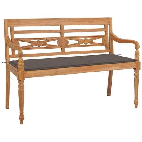 Panca Batavia Con Cuscino Talpa 120 Cm In Massello Di Teak - Foto 2
