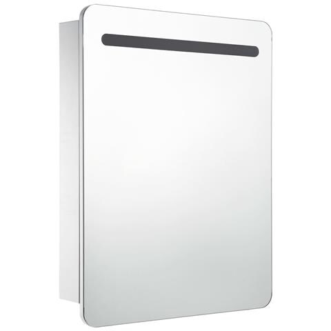 Lusso Casadino -  Armadietto Bagno Con Specchio E Led 60x11x80 Cm - Foto 2