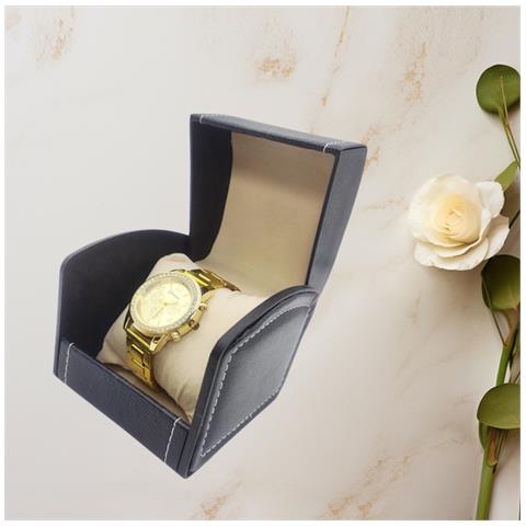 Scatola Per Orologi Di Lusso Da Uomo - Vetrina Per Un Singolo Orologio Black - Foto 2