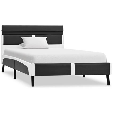 Giroletto Con Led Senza Materasso Grigio In Similpelle 90x200cm - Foto 1