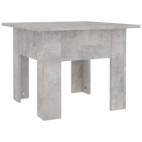 Lusso Casadino - Tavolino Da Caffè Grigio Cemento 55x55x42 Cm In Truciolato - Foto 1
