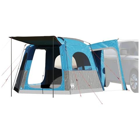Tenda da Campeggio da Auto per 4 Persone Blu Impermeabile - Foto 1