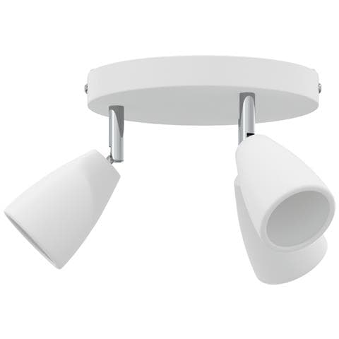 Faretto da Soffitto 3 Vie Regolabile Bianco GU10 - Foto 1