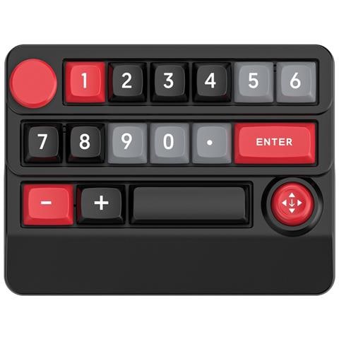 Tastiera Da Gioco Meccanica Wireless Rgb Con Effetti Di Luce Fluente Black+red - Foto 1