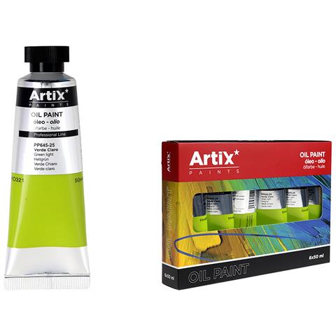 Pack 6 Uds. Pittura Ad Olio Expert 50 Ml Verde Chiaro - Foto 1