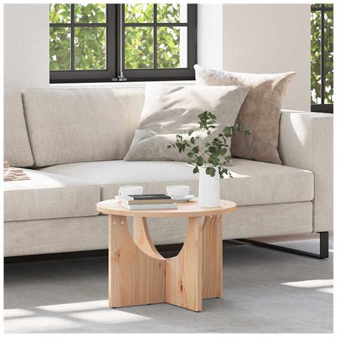 Tavolino da salotto Naturale 50 x 50 x 35 cm - Foto 2