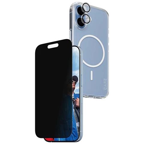 Pack Di Protezione 3-in-1 Per Iphone 17 Modello Di Punta Riservatezza, Trasparente - Foto 5