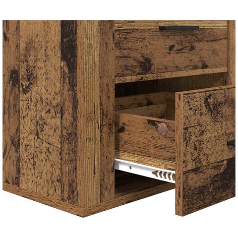 Armadio da Notte con cassetto Legno vecchio 50 x 36 x 60 cm - Foto 9