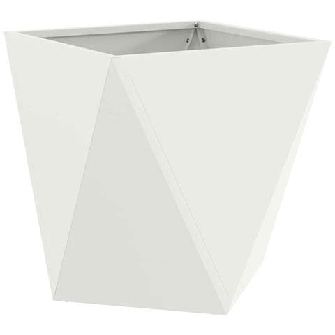Fioriera Bianco 50 x 50 x 50 cm Acciaio - Foto 1