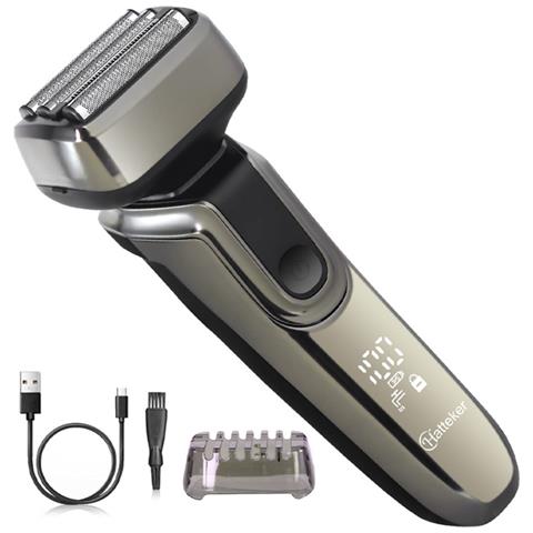 Rasoio Elettrico Ht-6169 Con Testina Magnetica, Ricaricabile Usb E Impermeabile - Foto 2