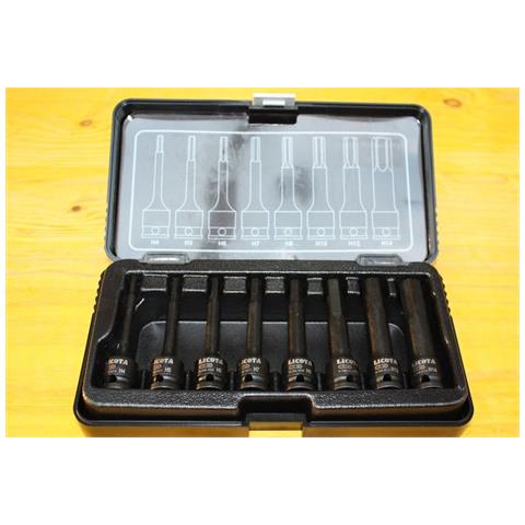 Set Di Chiavi A Bussola Esagonali 3/8 8 Pezzi Cr-mo - Foto 1