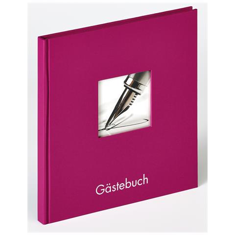 Libro Degli Ospiti Fun, Viola, 23x25 Cm - Foto 1