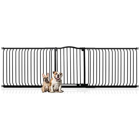 Bettacare Cancelletto Per Cani Con Parte Superiore Incurvata, 271cm - 280cm, Nero Opaco - Foto 1