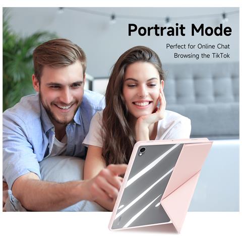 Cover per Galaxy Tab S11 - TPU+PC+Pelle /PU, Trasparente - Foto 2