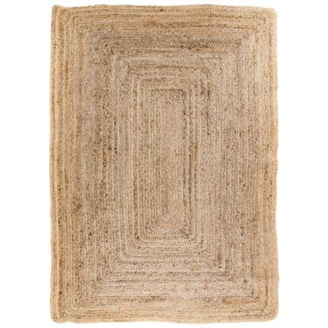 Tappeto Bombay In Iuta Intrecciata Naturale 180x240 Cm - Foto 1