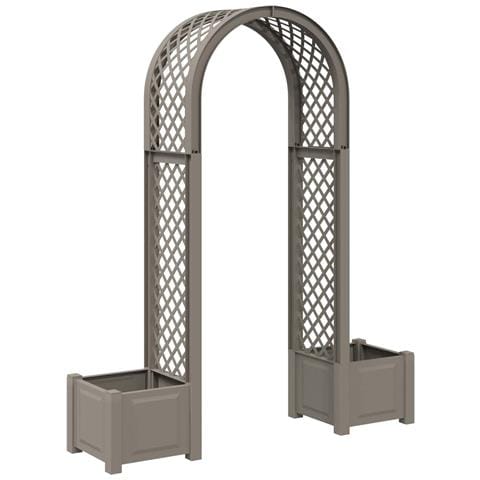 Arco di Rose con Vaso Grigio 168,5 x 43 x 207 cm PP - Foto 1