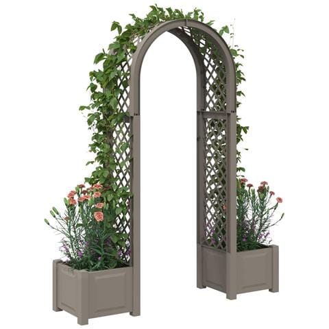 Arco di Rose con Vaso Grigio 168,5 x 43 x 207 cm PP - Foto 2