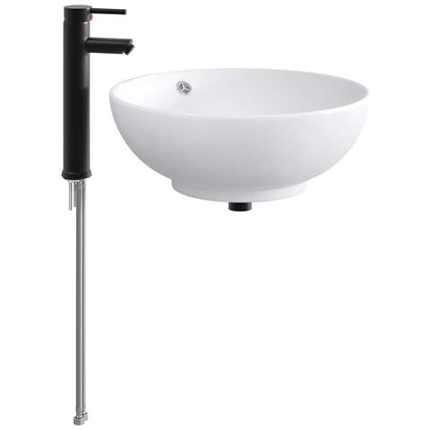 Lavabo da bagno Nero Opaco 44 x 44 x 16 cm Metallo - Foto 1