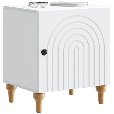Armadio da Notte 2 pcs Bianco 43 x 34,5 x 50 cm - Foto 2