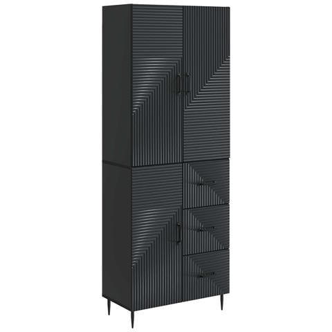 Set di armadi 2 pcs Nero 66 x 34,5 x 89,5 cm - Foto 1