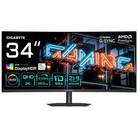 MO34WQC36 Monitor Gaming Curvo 34” WQHD - 3440 x 1440, 360Hz, 0.03ms, KVM, 300 cd /m², FreeSync Premium Pro, DisplayHDR True Black 500, HDMI 2.1, DisplayPort 2.1 - Foto 1