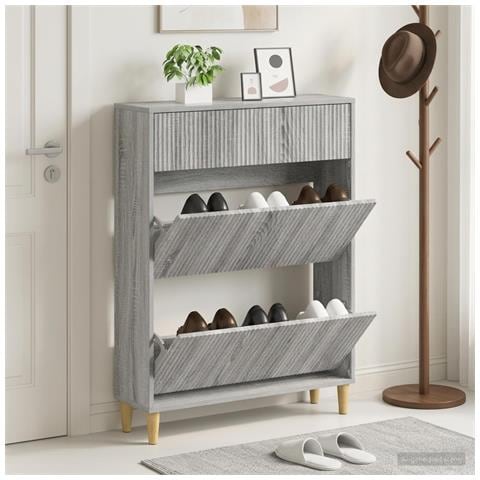Mobile per scarpe ARNHEM 78 x 24 x 103 cm Legno ingegnerizzato - Foto 2