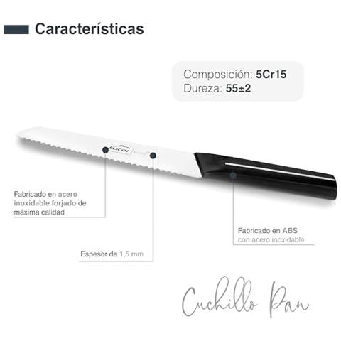 38232 - Coltello Master Pan, acciaio inossidabile, lama con affilatura conica - Foto 3