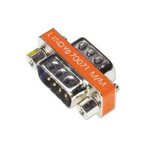 Mini adattatore standard 9 poli sub-D Maschio / Maschio - Foto 1