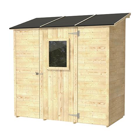 Casetta Vaniglia Addossata Con Porta Singola 207x102 Cm Finestrata - Foto 2