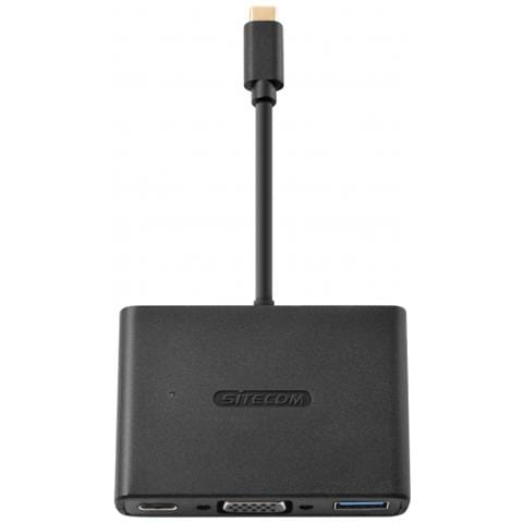 Usb-c To Usb+vga+usb-c 3-in-1 Adapter . - Foto 1