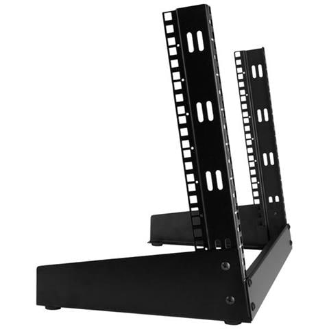 Armadio Server Rack con 2 staffe a Telaio Aperto 8U - Rack per Desktop da 19 pollici - Foto 6