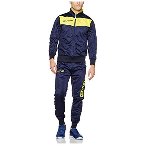 Visa Fluo Tuta Da Ginnastica, Blu / giallo Fluo, L - Foto 1