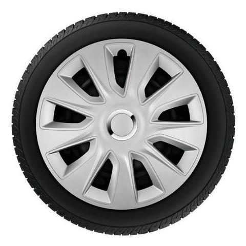 Copricerchi Auto Universali 14 Pollici Tech-one Stratos Rc Silver 31596 - Foto 2