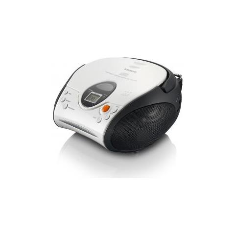 SCD-24 Stereo Boombox, Radio FM, CD-Player, Bianco - Foto 1