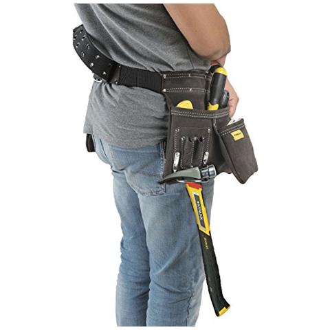 STST180114 Fodero porta utensili in cuoio, Giallo / Marrone - Foto 2