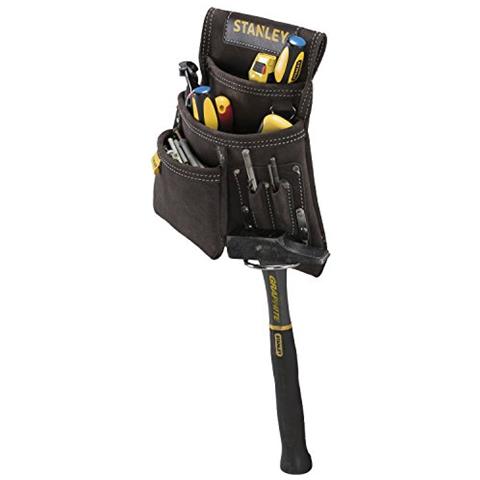 STST180114 Fodero porta utensili in cuoio, Giallo / Marrone - Foto 3