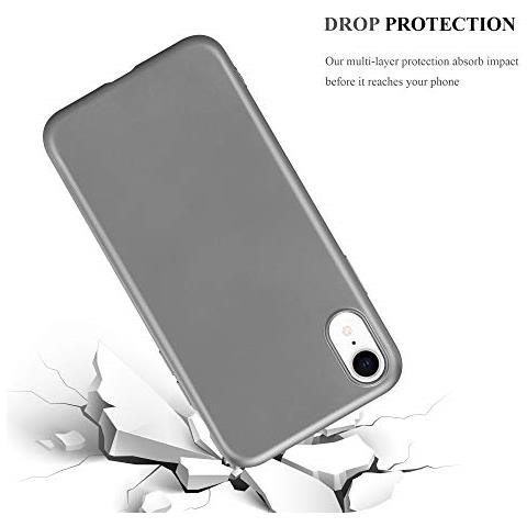 Cadorabo Custodia Compatibile Con Apple Iphone Xr In Grigio Metallico - Coperchio Protettivo In Silicone Tpu Flessibile - Foto 2