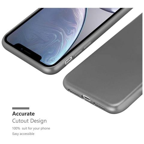Cadorabo Custodia Compatibile Con Apple Iphone Xr In Grigio Metallico - Coperchio Protettivo In Silicone Tpu Flessibile - Foto 9