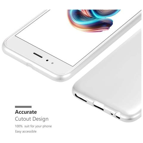Custodia Compatibile Con Xiaomi Mi A1 / 5x In Argento Metallico - Coperchio Protettivo In Silicone Tpu Flessibile - Foto 8