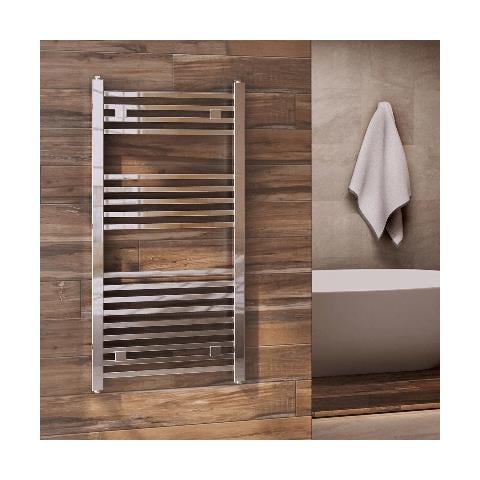 Termoarredo Da Design 170x47 Cm Cromato Con Tubi Quadrati Arezzo - Foto 2