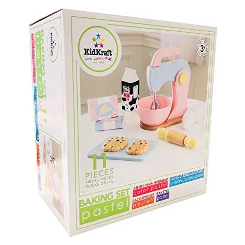 Kidkraft 63371 Pastel - Set Impastatrice Con Accessoriin Legnoper Bambinimulticolore (pastello) - Foto 2