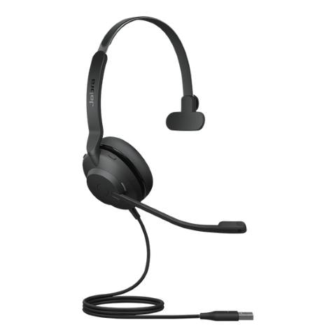 Cuffie Mono Evolve2 30 Uc con USB-A e Microfono Integrato Nero - Foto 1