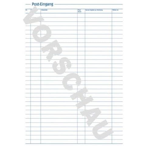 Zweckform Formularbuch ""posteingangs-ausgangsbuch"", a4 - Fr Den Markt: D - L - A - Ch (931)  - Foto 2