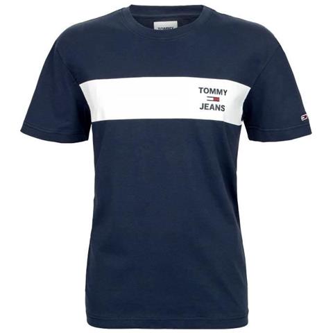 T-shirt A Righe Blu Navy Da Uomo - Foto 1