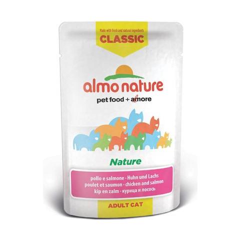 Cibo per gatti Classic Pollo e Salmone 55 gr - Foto 1