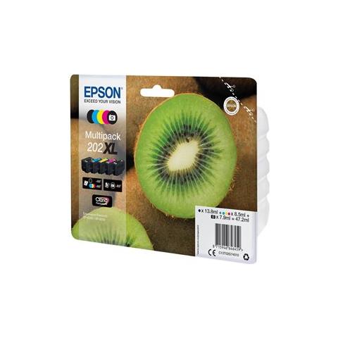 Multipack 202XL 13.8ml 550pagine 650pagine Nero, Ciano, Nero per foto, Giallo cartuccia d'inchiostro - Foto 2