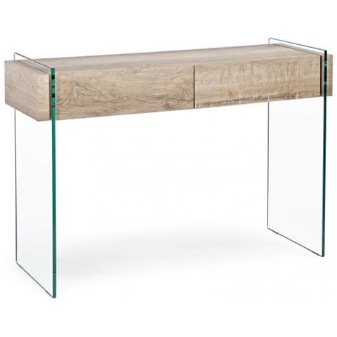 Consolle 2 Cassetti Moderna Legno 110x40x75h Cm - Foto 1