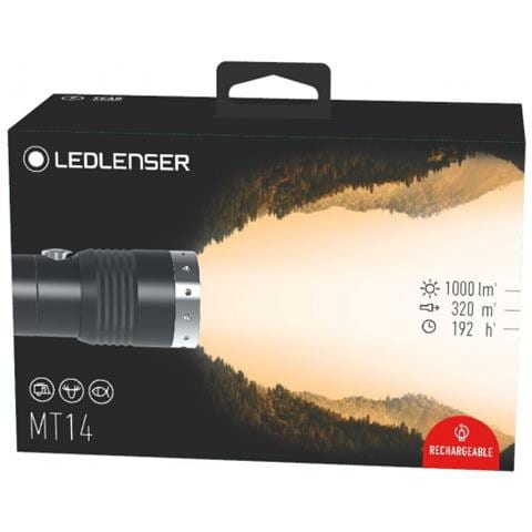MT14 Nero, Argento Torcia a mano LED - Foto 2